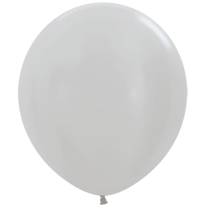 Шар металлик серебро 30"/ 75 см