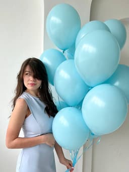 Шар пастель Макарунс голубой 30 см