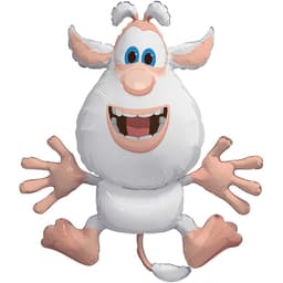 Шар с клапаном (16''/41 см) Мини-фигура, Буба, Белый