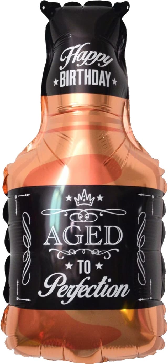 Шар с клапаном (16''/41 см) Мини-фигура, Бутылка Виски Шар с клапаном (16''/41 см) Мини-фигура, Бутылка Виски