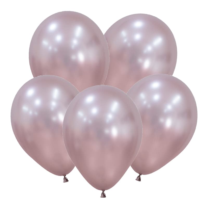 Шар шелк розовый цветок 30 см