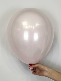 Шар стекло (шар в шаре) Розовый макарунс пастель + прозрачный 30 см