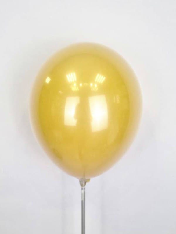 Шар стеклянный (шар в шаре) горчичный 30 см