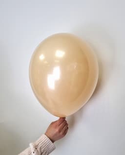 Шар стеклянный (шар в шаре) персик 30 см