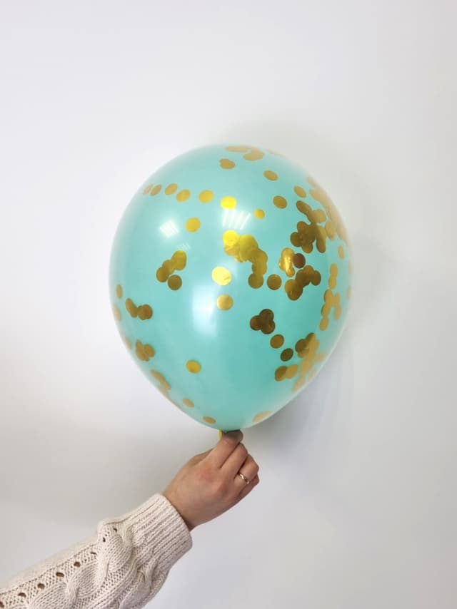 Шар стеклянный (шар в шаре) тиффани с конфетти золото 30 см Шар стеклянный (шар в шаре) тиффани с конфетти золото 30 см