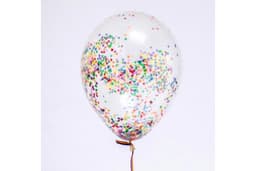 Шарик с квадратным конфетти (разноцветное)
