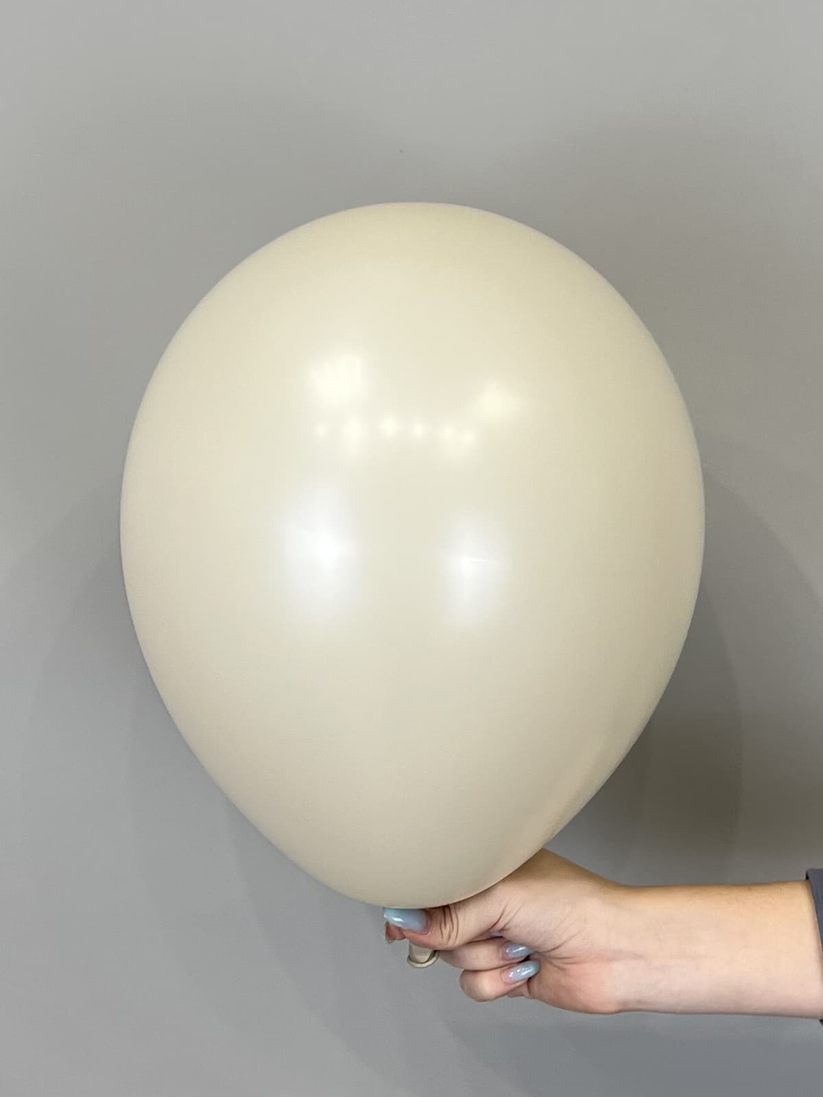 Шары пастель белый песок 30 см