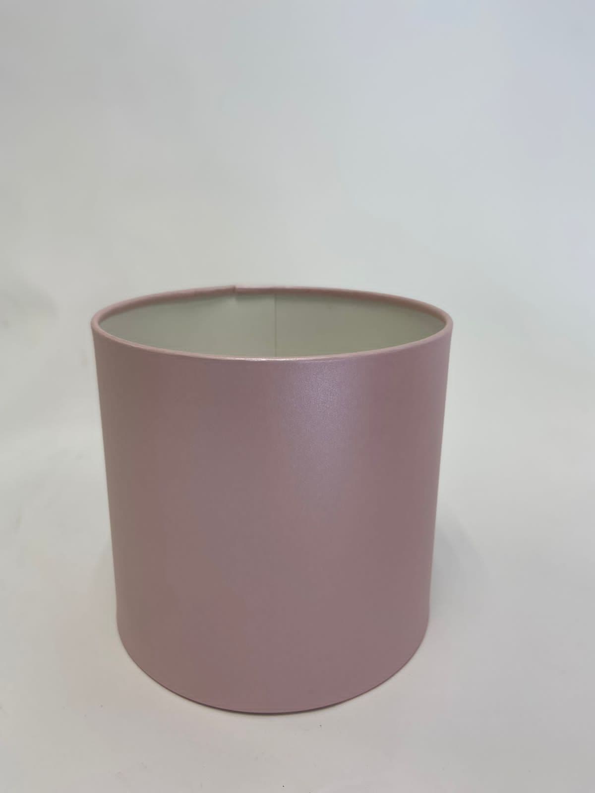 Шляпная коробка L (розовая) большая 20 х 22h см