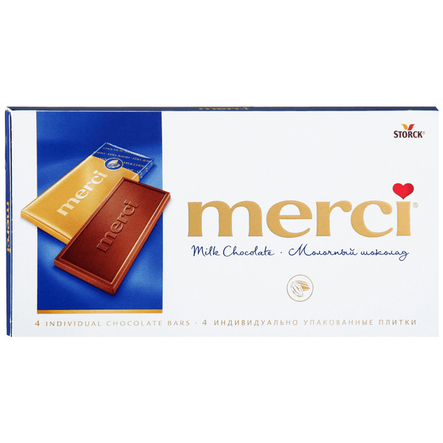 Шоколад Merci молочный, 100г Шоколад Merci молочный, 100г