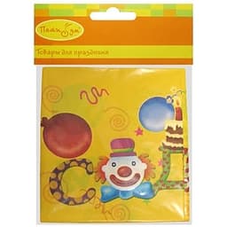 Скатерть п/э С Днем рождения Рус. версия 140см*180см