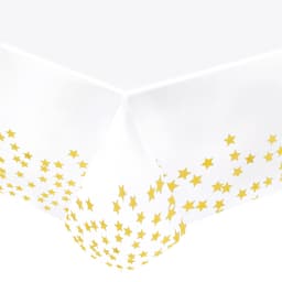 Скатерть "Звезды Золотые" с золотой печатью 1,83*1,37 м / 1 шт. /