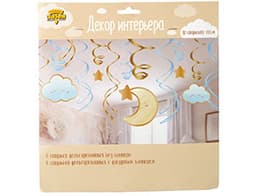 Спираль Детские Грезы голуб 60см 12шт/А