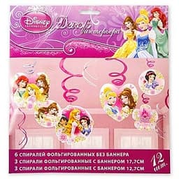 Спираль Disney Принцессы 46-60см/12шт