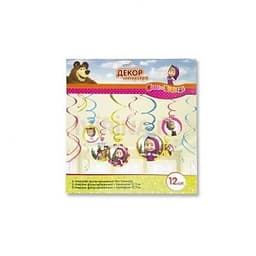 Спираль С ДР Маша и Медведь 46-60см/12шт