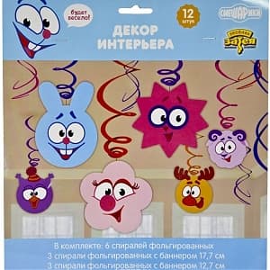 Спираль Смешарики Улыбки 46-60см/12шт