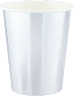 Стаканы (250 мл) Серебро, Металлик, 6 шт.