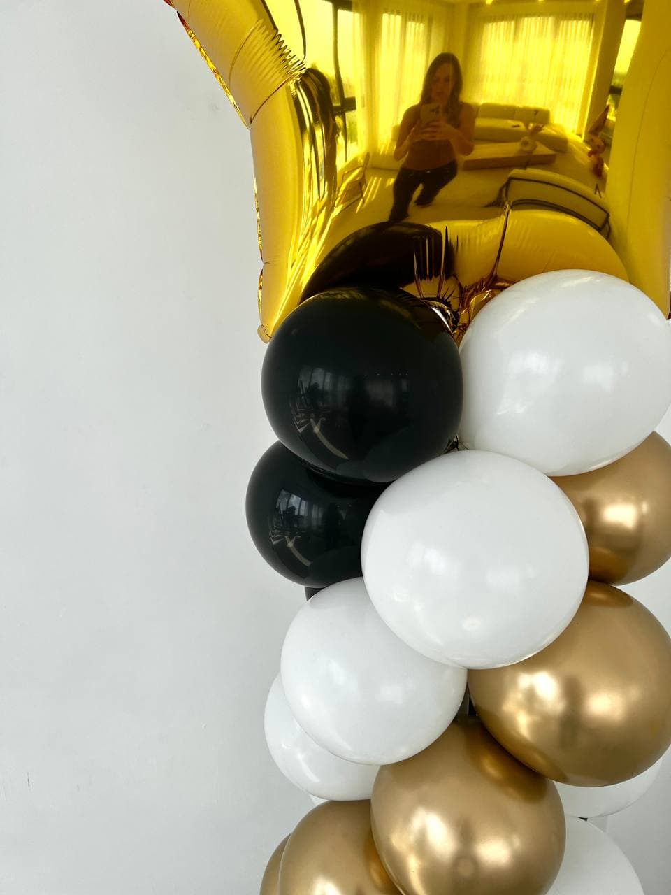 Стойка из шаров с воздухом «Звезда»