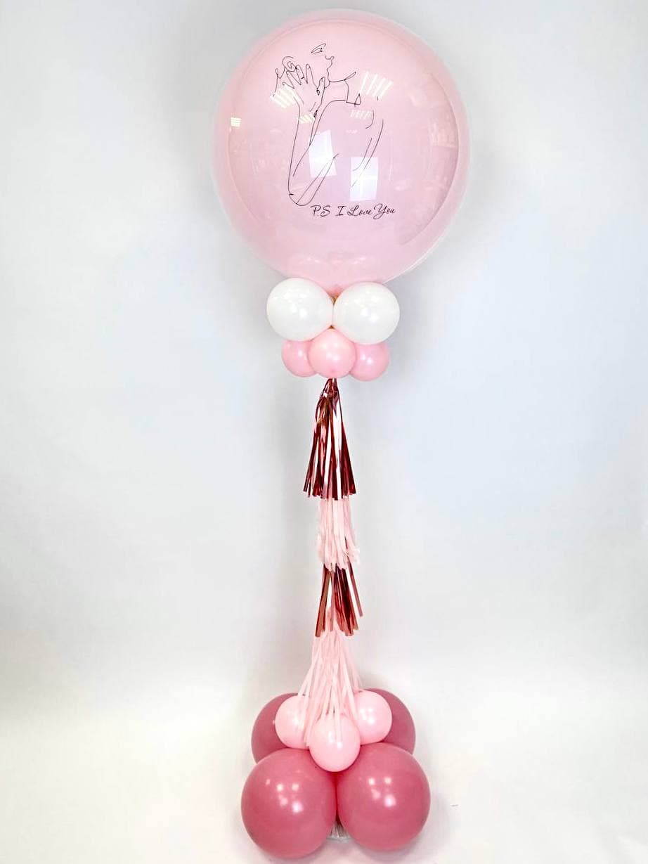 Стойка из шаров с воздухом «Поцелуй»