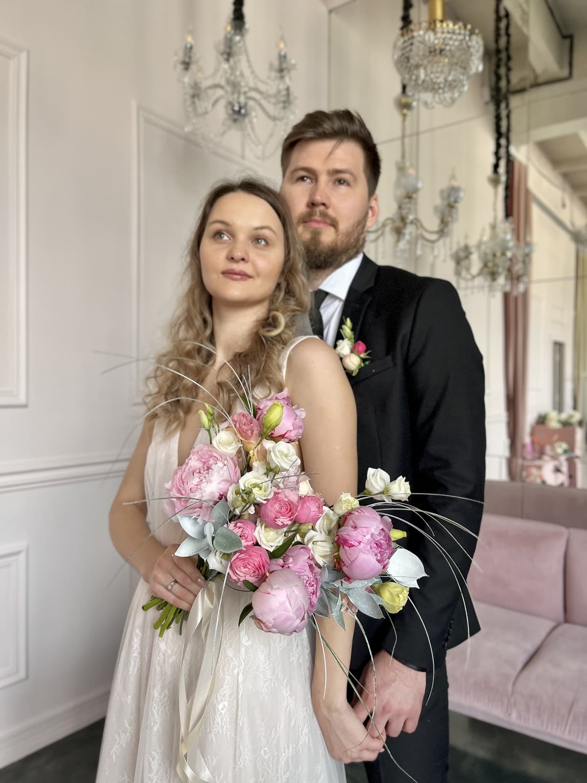 Свадебный букет "Lady Peony"