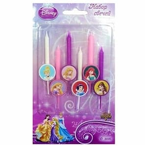 Свеча д/торта Disney Принцессы/6шт/