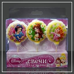 Свеча тортовая леденец Принцессы 1