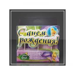 Свеча тортовая С Днем Рождения Фея