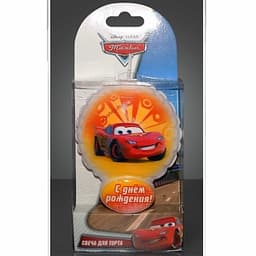 Свеча тортовая воздушный шарик Тачки 1