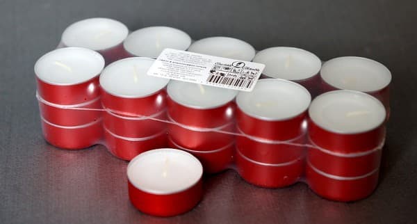 Свеча в гильзе красная 12гр/30шт/ Свеча в гильзе красная 12гр/30шт/