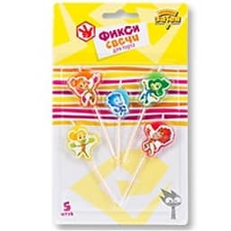 Свечи д/торта на пиках Фиксики 5шт/А