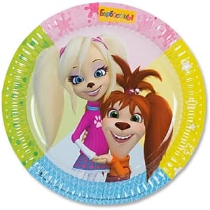 Тарелка бум Барбоскины 23 см 6 шт/G Тарелка бум Барбоскины 23 см 6 шт/G