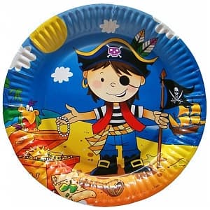 Тарелка бум Маленький пират 23см/6шт/