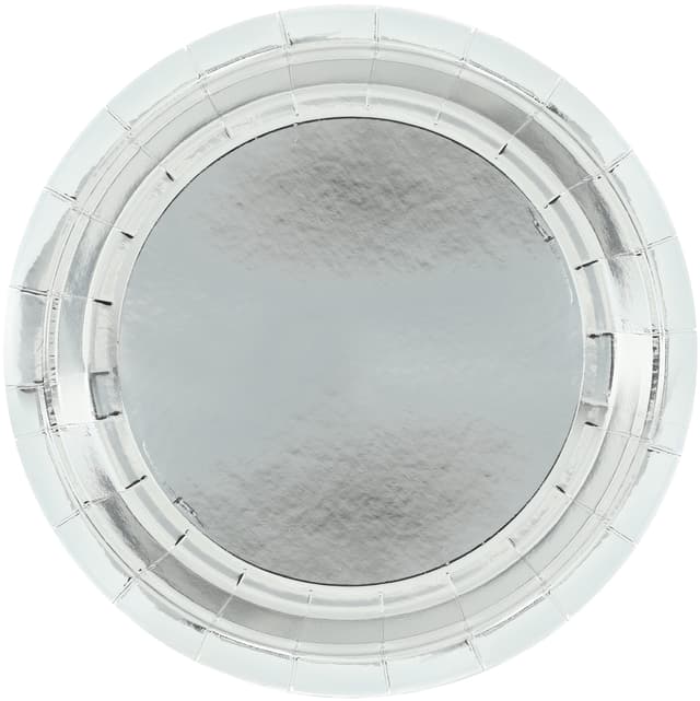 Тарелки (9''/23 см) Серебро, Металлик, 6 шт. Тарелки (9''/23 см) Серебро, Металлик, 6 шт.