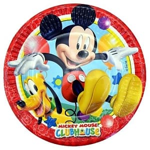 Тарелки бум. лам Микки игривый 23см /8шт