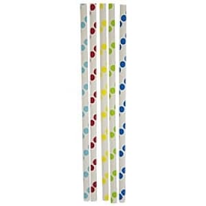Трубочка д/кокт бум Горошек мульти /12шт/