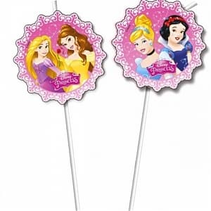 Трубочка коктельные Принцессы/ 6шт/