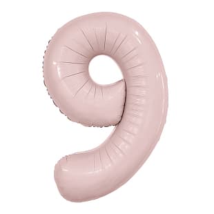 Цифра 100 см пыльная роза Slim 9 Цифра 100 см пыльная роза Slim 9