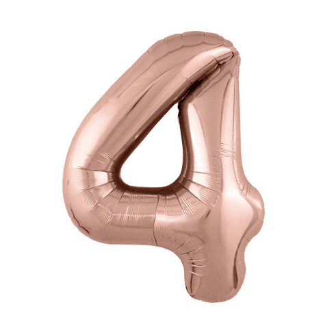 Цифры 100 см розовое золото 4 Цифры 100 см розовое золото 4