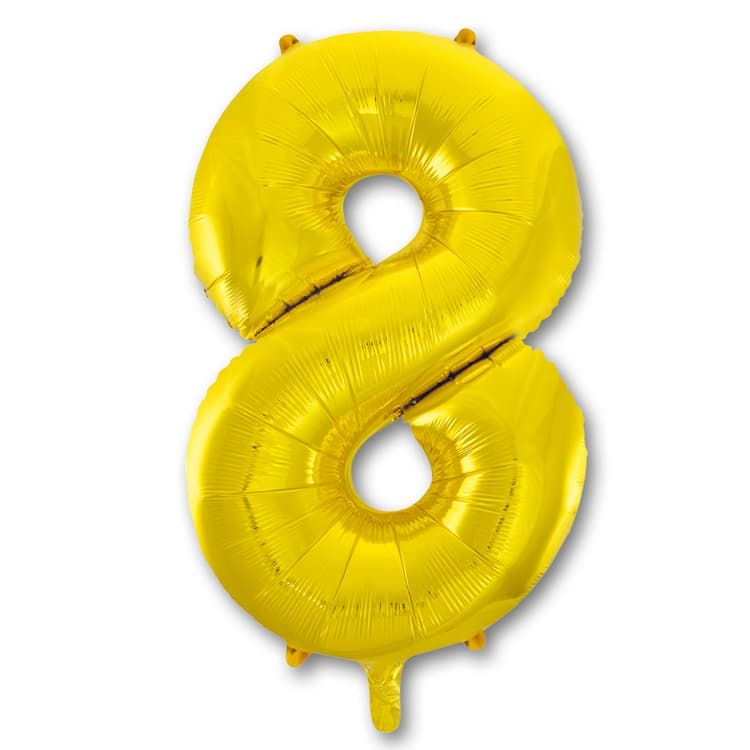 Цифры 40 см золото 8