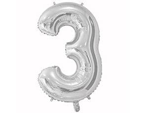 Цифры 65 см серебро 3 Цифры 65 см серебро 3