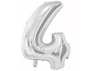 Цифры 65 см серебро 4