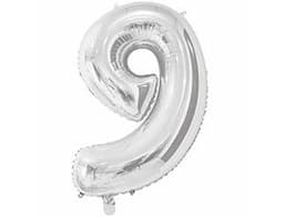 Цифры 65 см серебро 9