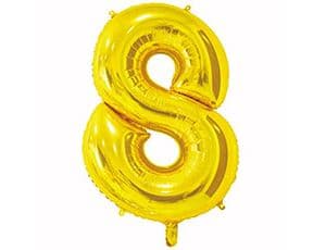 Цифры 65 см золото 8