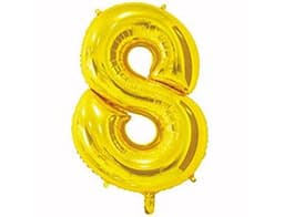 Цифры 65 см золото 8