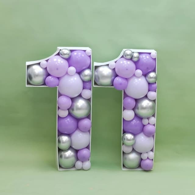 Цифры в технике аэромозайка Цифры в технике аэромозайка