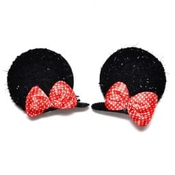 Ушки-заколки Мышиные с бантиком/2шт