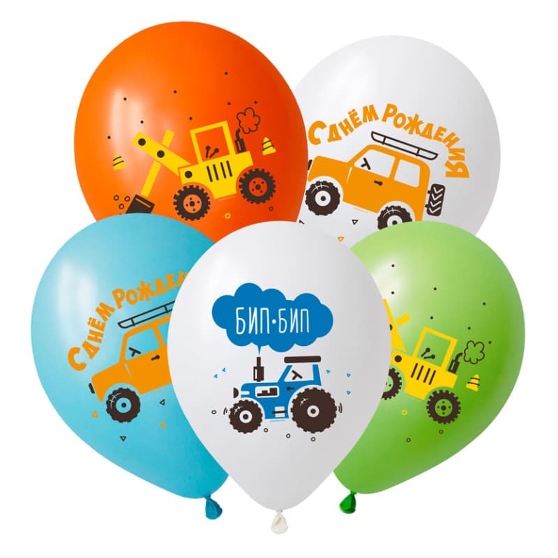 V 12 / 30 см СДР Забавные машинки, Ассорти Пастель