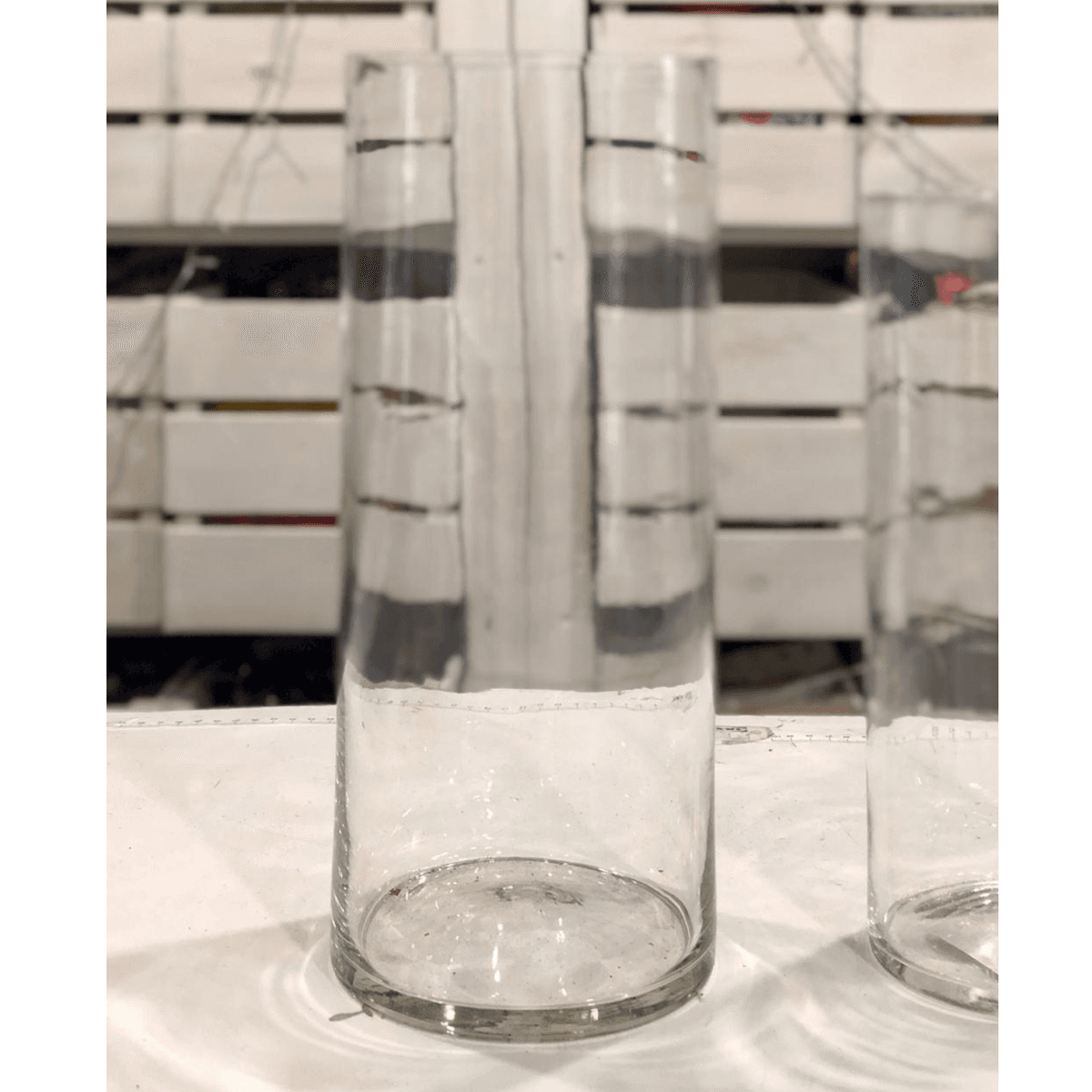 Вазон стеклянный 35*14