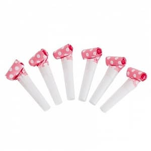 Язычки Розовые точки/6шт Язычки Розовые точки/6шт