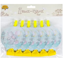 Язычок-гудок с карт. Зайка/6 шт