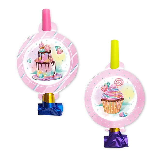 Язычок-гудок Сладкий День рождения/6шт Язычок-гудок Сладкий День рождения/6шт